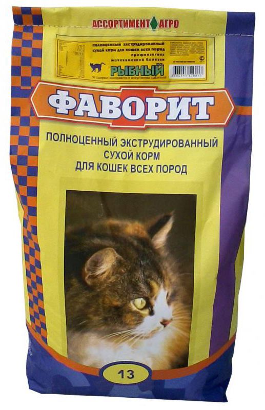 Комбикорм для кошек Фаворит рыбное ассорти 13 кг.